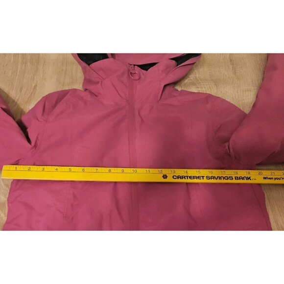 Lands End Size 2-4 Xs 3 In 1 Coat Jacket Long Magenta Berry Color - Picture 12 of 14